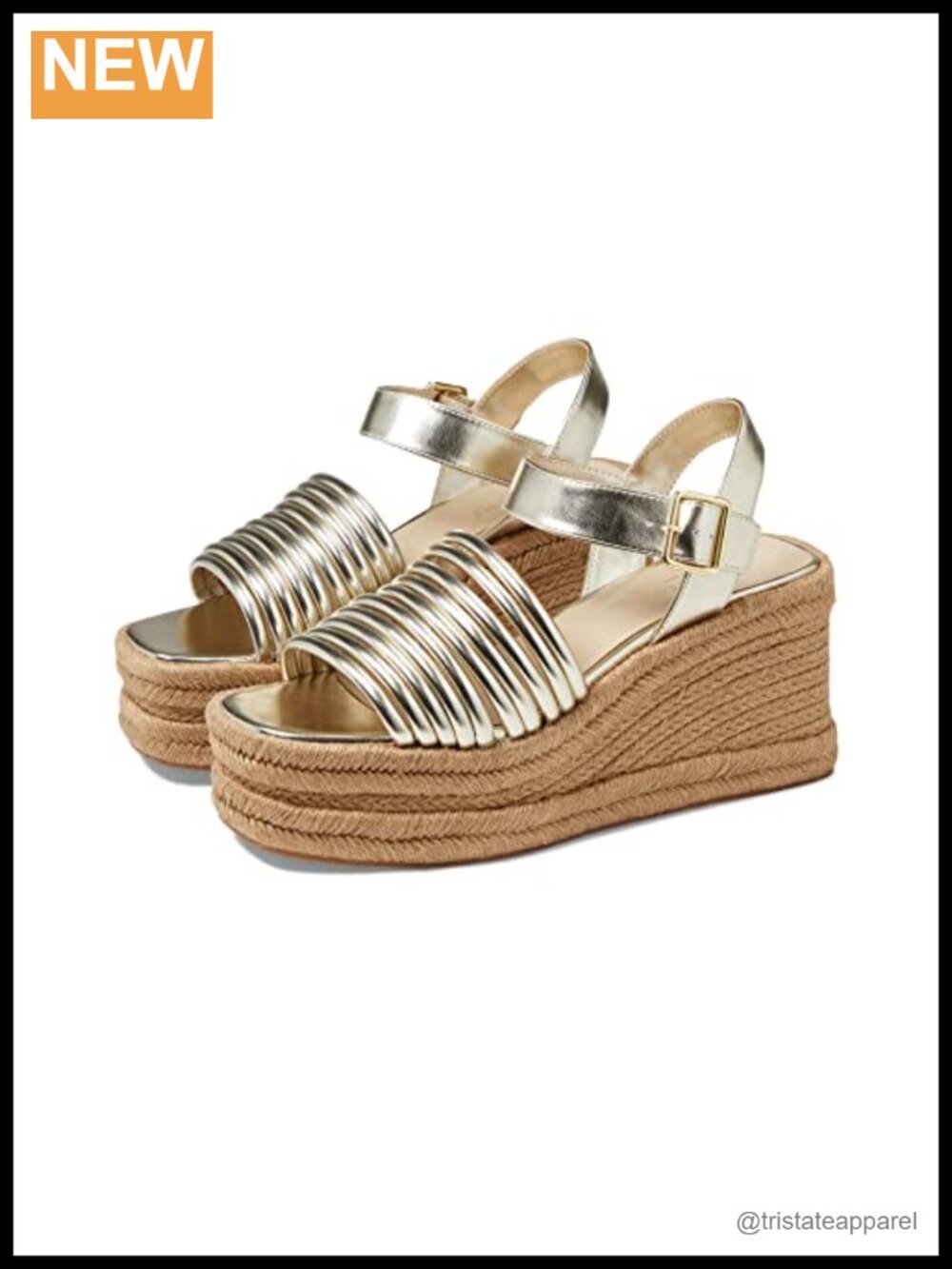 Rubber wedge heel sandals, slingback, open toe